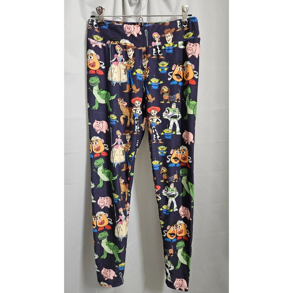 Disney Parks Toy Story Character Print Jogger Pants Medium Polyester Blend